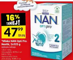 Twój Market Mleko NAN Opti Pro Nestle, 2x325 g oferta