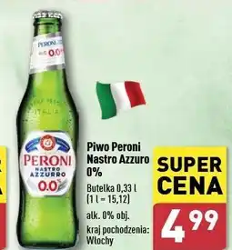 ALDI Piwo Peroni Nastro Azzurro 0.0% oferta
