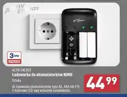 ALDI Ładowarka do akumulatora nimh Activ Energy oferta