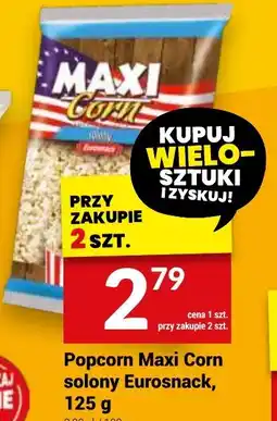 Popcorn Maxi Corn solony Eurosnack, 125 g p