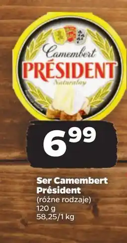 Netto Ser camembert naturalny President oferta
