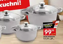 Garnki nierdzewne 8 el. Inez, 1 kpl.