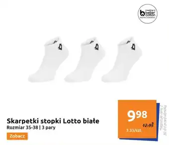 Action Skarpetki stopki Lotto białe oferta