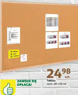Auchan Tablica korkowa 60 x 40 cm Podniesiony Kciuk oferta