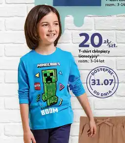 Auchan T-shirt chłopięcy minecraft 3-14 lat Inextenso By Auchan oferta