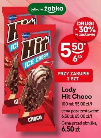 Żabka Lody Hit Choco oferta