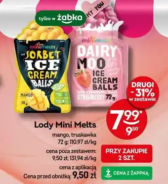 Żabka Lody Mini Melts oferta