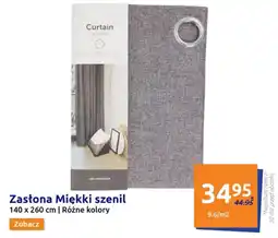 Zasłona Miękki szenil