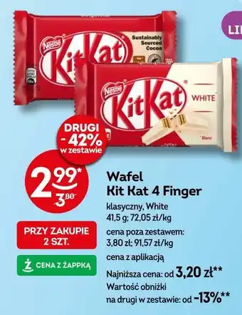 Żabka Wafel Kit Kat 4 Finger oferta
