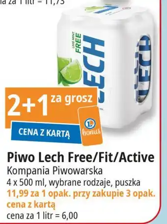 E.Leclerc Piwo Lech Free Active Hydrate Mango I Cytryna oferta