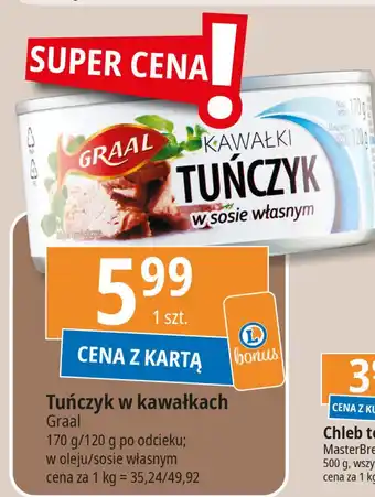 E.Leclerc Tuńczyk kawałki w sosie własnym Graal oferta