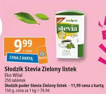 E.Leclerc Słodzik stevia naturalny w pudrze Zielony Listek oferta