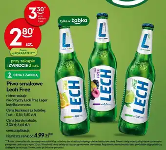 Żabka Piwo smakowe Lech Free oferta