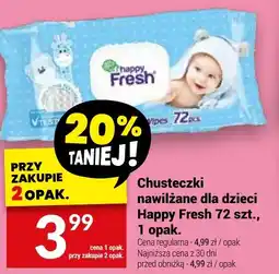 Happy Fresh Chusteczki nawilźane dla dzieci 72 szt.