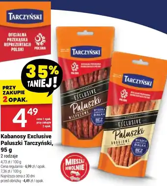 Twój Market Kabanosy Exclusive Paluszki Tarczyński, oferta