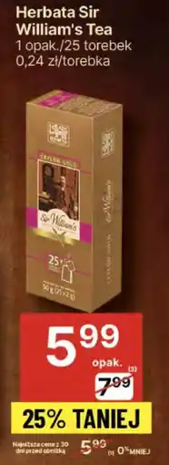 Delikatesy Centrum Herbata Sir William's Tea oferta