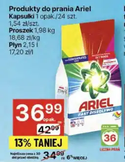 Delikatesy Centrum Produkty do prania Ariel oferta