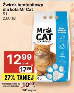 Delikatesy Centrum Żwirek bentonitowy dla kota Mr Cat oferta