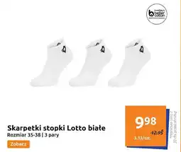 Action Skarpetki stopki Lotto białe 35-38 3 pary oferta