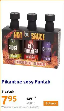 Pikantne sosy Funlab 3 sztuki