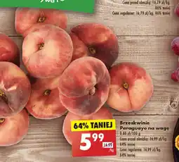 Biedronka Brzoskwinie Paraguaye na wagę 1 kg oferta