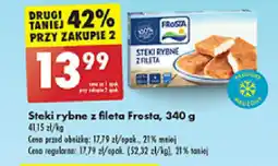 Biedronka Steki rybne z fileta Frosta, 340 g oferta