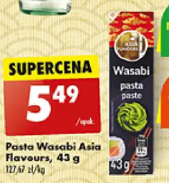 Biedronka Pasta Wasabi Asia Flavours, 43 g oferta