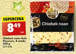 Biedronka Chlebek naan Asia Flavours, 4 sztuki, 320g oferta