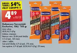 Biedronka Kabanosy Tarczyński Exclusive, 100/ 105 g oferta