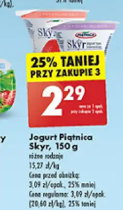 Biedronka Jogurt Piątnica Skyr 150 g oferta
