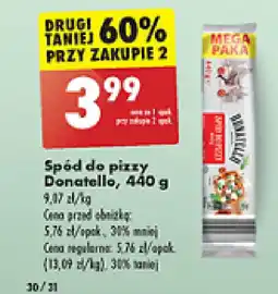 Biedronka Spód do pizzy Donatello, 440 g oferta