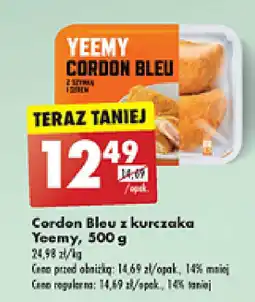 Biedronka Cordon Bleu z kurczaka Yeemy, 500 g oferta