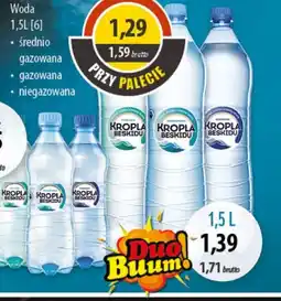 DUO-TES Woda Kropla Beskidu 1,5 L oferta
