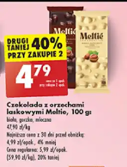 Biedronka Czekolada z orzechami laskowymi Meltie, 100 g oferta