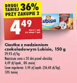 Biedronka Ciastka z nadzieniem czekoladowym Lubisie, 150 g oferta