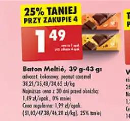 Biedronka Baton Meltie, 39 g-43 g oferta