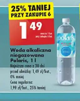 Biedronka Woda alkaliczna niegazowana Polaris, 1 l oferta