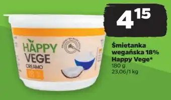 Netto Śmietanka wegańska 18% Happy Vege 180g oferta