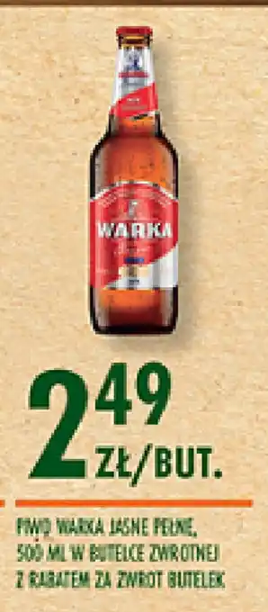 Biedronka PIWO WARKA JASNE PEŁNE 500 ML oferta
