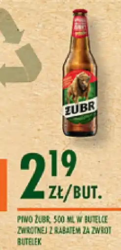 Biedronka PIWO ŻUBR 500 ML oferta