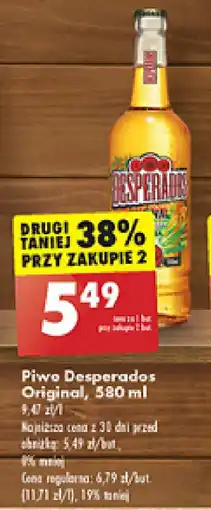 Biedronka Piwo Desperados Original, 580 ml oferta