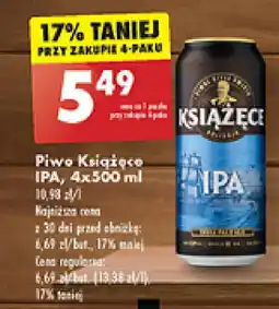 Biedronka Piwo Książęce IPA, 4x500 ml oferta