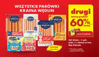 Biedronka WSZYSTKIE PARÓWKI KRAINA WĘDLIN oferta
