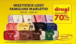 Biedronka WSZYSTKIE LODY FAMILIJNE MARLETTO 900 ML - 1000 ML oferta