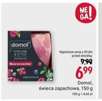 Rossmann Domol, świeca zapachowa, 150 g oferta