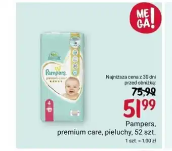 Rossmann Pampers, premium care, pieluchy, 52 szt. oferta