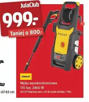 Jula Myjka wysokociśnieniowa Stanley oferta