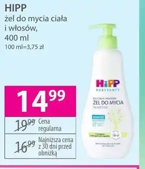 Hebe HiPP Babysanft Sensitive Żel do mycia do ciała i włosów 400 ml oferta