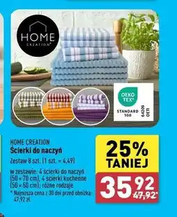 ALDI Ścierki do naczyń Home Creation oferta