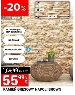 Merkury Market Kamień gresowy Napoli Brown oferta